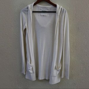 Long hooded cardigan. Size Small